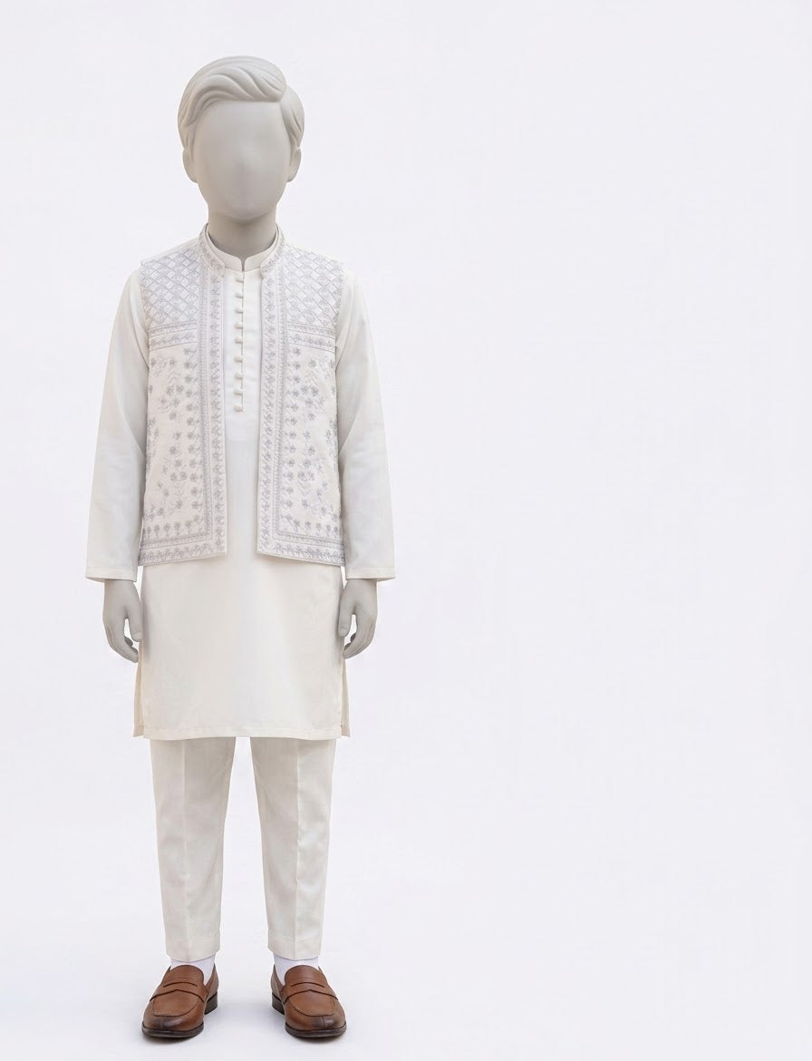 kurta Shalwar with Vest Kot