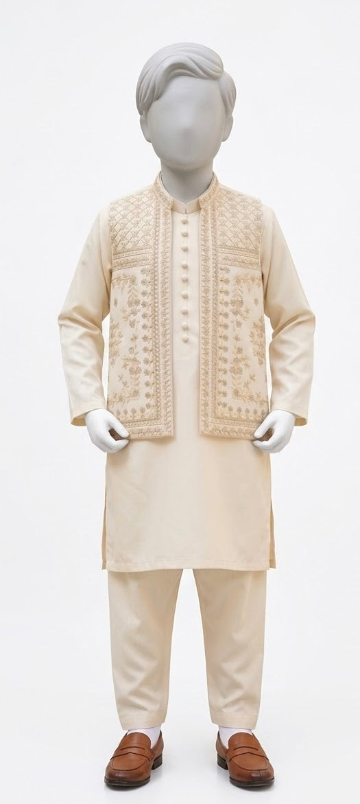 kurta Shalwar with Vest Kot