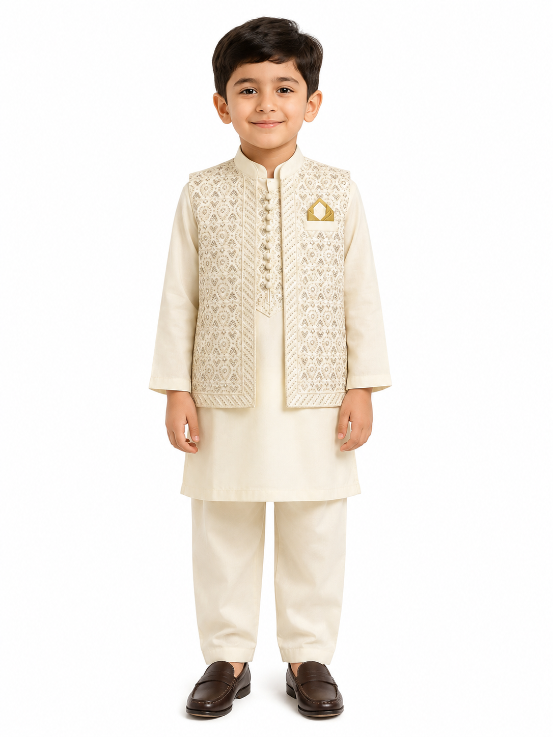 Kurta Shalwar with Vest Kot